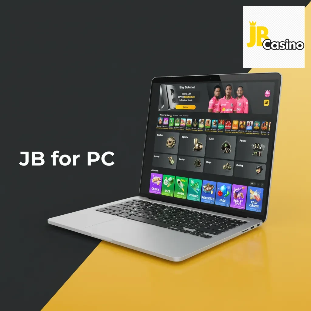 JB for PC: website on desktop browsers; instructions to install as app and pin to taskbar/dock for quick access.