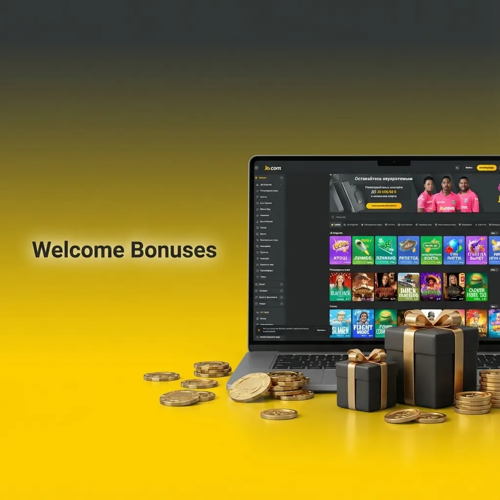 Welcome bonus comparison table showing slots, sports, and live casino offers with deposit amounts and wagering requirements